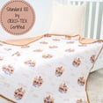 thumbnail image 4 of LollyBanks Muslin Baby Quilt, 100% Cotton 6-Layer Lightweight Blanket, 47 x 47 inch,Noah's Ark, 4 of 6
