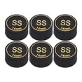 thumbnail image 2 of Pool Cue Tips Professional Multi Layers Billiard Pool Cue Tips Replacement for Pool Cues and Snooker 14mm Black 6pcs, 2 of 7