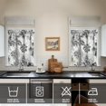 thumbnail image 4 of Kitchen Curtains 36 Inch Short - 3 Panel Set, Vintage Floral Butterfly Bee Botanical Print, Rod Pocket Window Curtain for Farmhouse, Modern Rustic, Spring Summer Decor, Easy Wash, 4 of 6