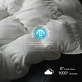 thumbnail image 4 of Royoliving Premium Heavyweight Feathers Down Comforter 100% Cotton Cover White Winter Down Proof Thickened Queen Size Duvet Insert with Corner Tabs (90x90, 60 Oz), 4 of 7
