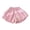 a-9Pink3, variant on Girls Kids Solid Color Elastic Waist Bow Decor Bubble Shorts For Summer Daily Casual Wear Birthday Parties Holiday Outings Blue 4 Y-5 Y