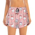 thumbnail image 2 of Goofa Girl Rabbit Printed Women 2 in 1 Running Shorts,Quick Dry Athletic Workout Shorts,High Waisted Athletic Shorts with Liner Pockets-, 2 of 9