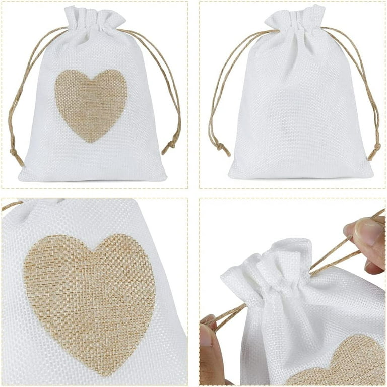 Burlap favor online bags walmart