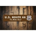 thumbnail image 1 of US Route 66 Novelty Sign, Metal Wall Decor - 4x18 inches, 1 of 4