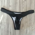 thumbnail image 3 of huanledash Swimming G-string Solid Color T-shaped Quick-drying Soft Bikini Panties for Daily Wear, 3 of 8