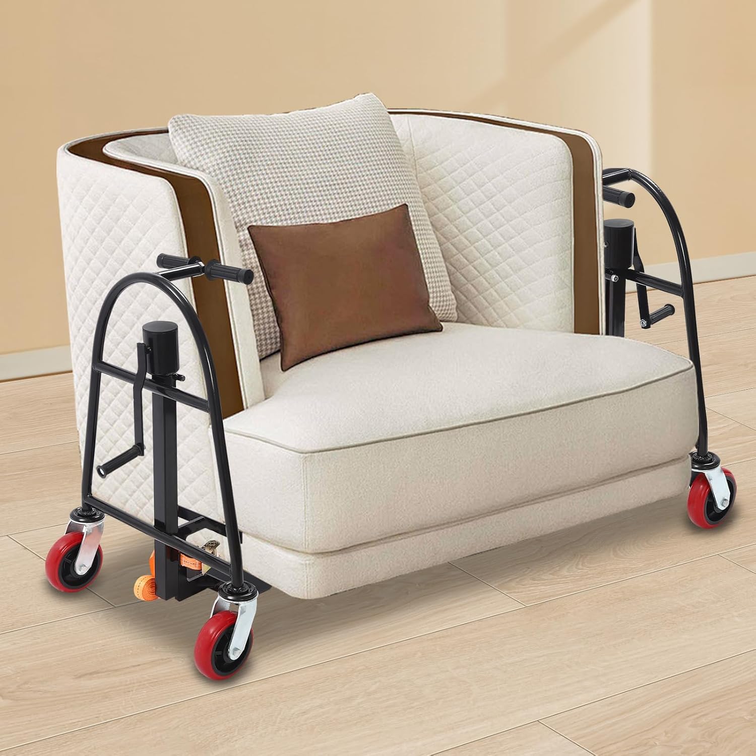 1300lbs Furniture Mover Equipment Pake Handling Tools with Swivel Casters and 11.8" Lift Height,Manual Furniture Move Heavy Duty Moving Dolly for Moving Refrigerator,Sofa,Piano