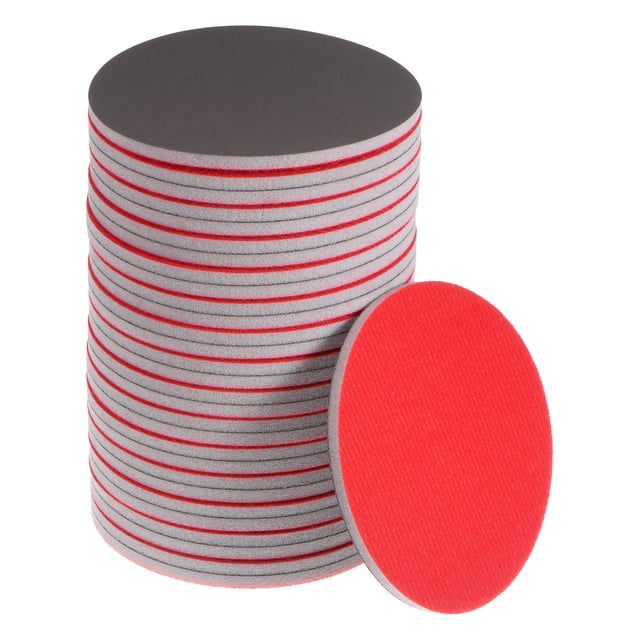 Unique Bargains 30 Packs 3000 Grain Éponge de Ponçage 5 Pouces Crochet et Boucle Éponge Disque de Ponçage Humide / Sec pour Bois Cloison Sèche en Métal