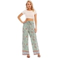 thumbnail image 3 of Pantalones anchos de pierna ancha para mujer, 3 of 5