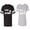 Men Black / Women Heather, variant on The King His Queen Matching Couple Cotton Jerseys (Men Black / Women Black) (Men L / Women L)