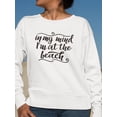 thumbnail image 2 of In My Mind, I'm At The Beach Sweatshirt Women -Image by Shutterstock, Female 5X-Large, 2 of 4