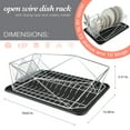 thumbnail image 5 of Kitchen Details Geode Dish Rack in Chrome, 5 of 10