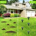 thumbnail image 6 of 2026 Mole Repellent Solar Powered Stakes, Ultrasonic Outdoor Pest Repeller for Lawns & Gardens, Deer Deterrent, Green – 3 Shapes, 6 of 7