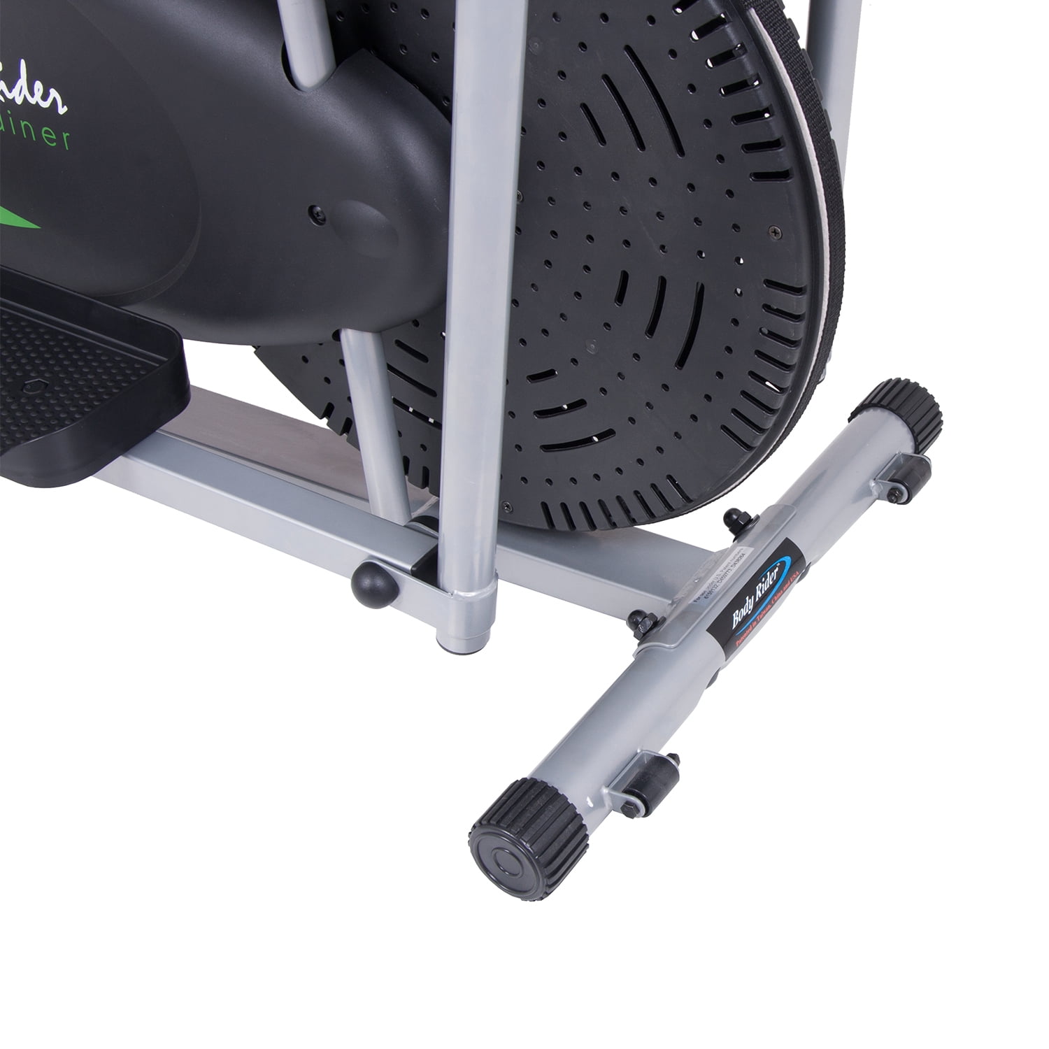 Body Rider BRD2000 2 in1 Elliptical Trainer Stationary Exercise Bike LCD Display Stride Length 12.5 Inches Max Weight 250 Lbs