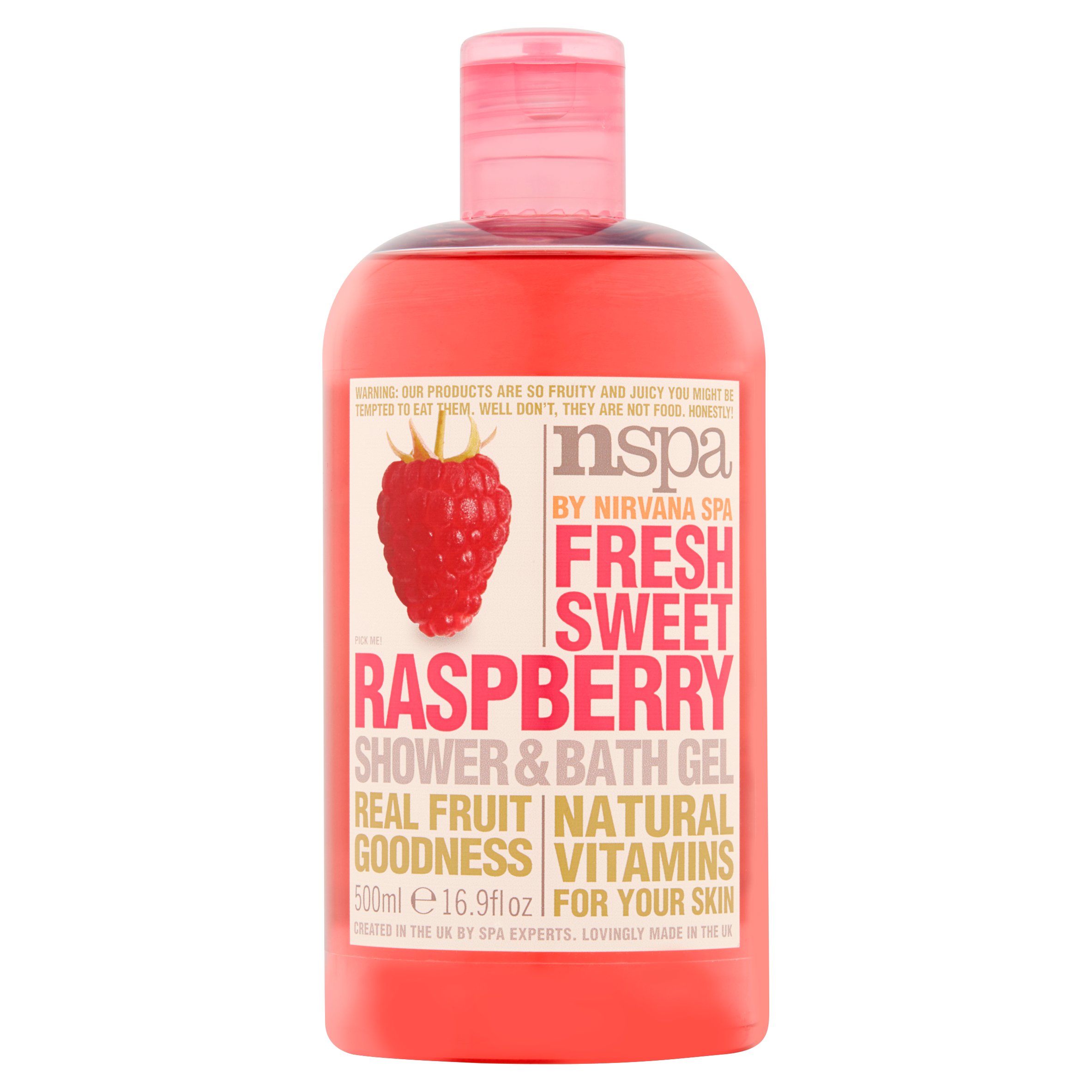 NSPA Fresh Sweet Raspberry Shower & Bath Gel, 16.9 fl oz