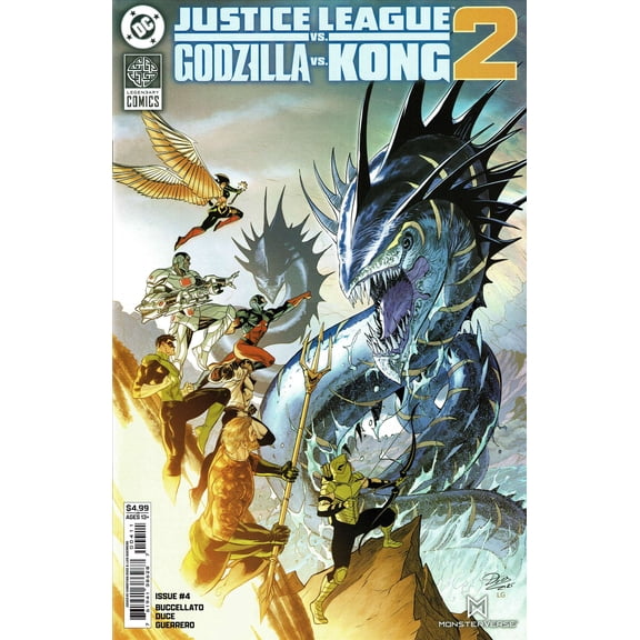 Justice League Vs. Godzilla Vs. Kong 2 #4A VF ; DC Comic Book