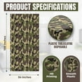 thumbnail image 2 of 5 Pack Premium Camo Plastic Tablecloth - 108 x 54 in. Army Birthday Party Decorations - Disposable Army Party Decorations Plastic Table Cloth - Decorative Rectangle Table Cover - Camouflage Tablecloth, 2 of 6