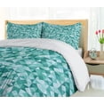 thumbnail image 5 of Ambesonne Geometric Duvet Cover Set, Triangle Mosaic Shape, Queen, Teal Green, 5 of 6