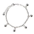 thumbnail image 1 of 3x22.5cm Siler Small Bells Anklets Bracelet Women Craft Metal Ankle Chain, 1 of 5