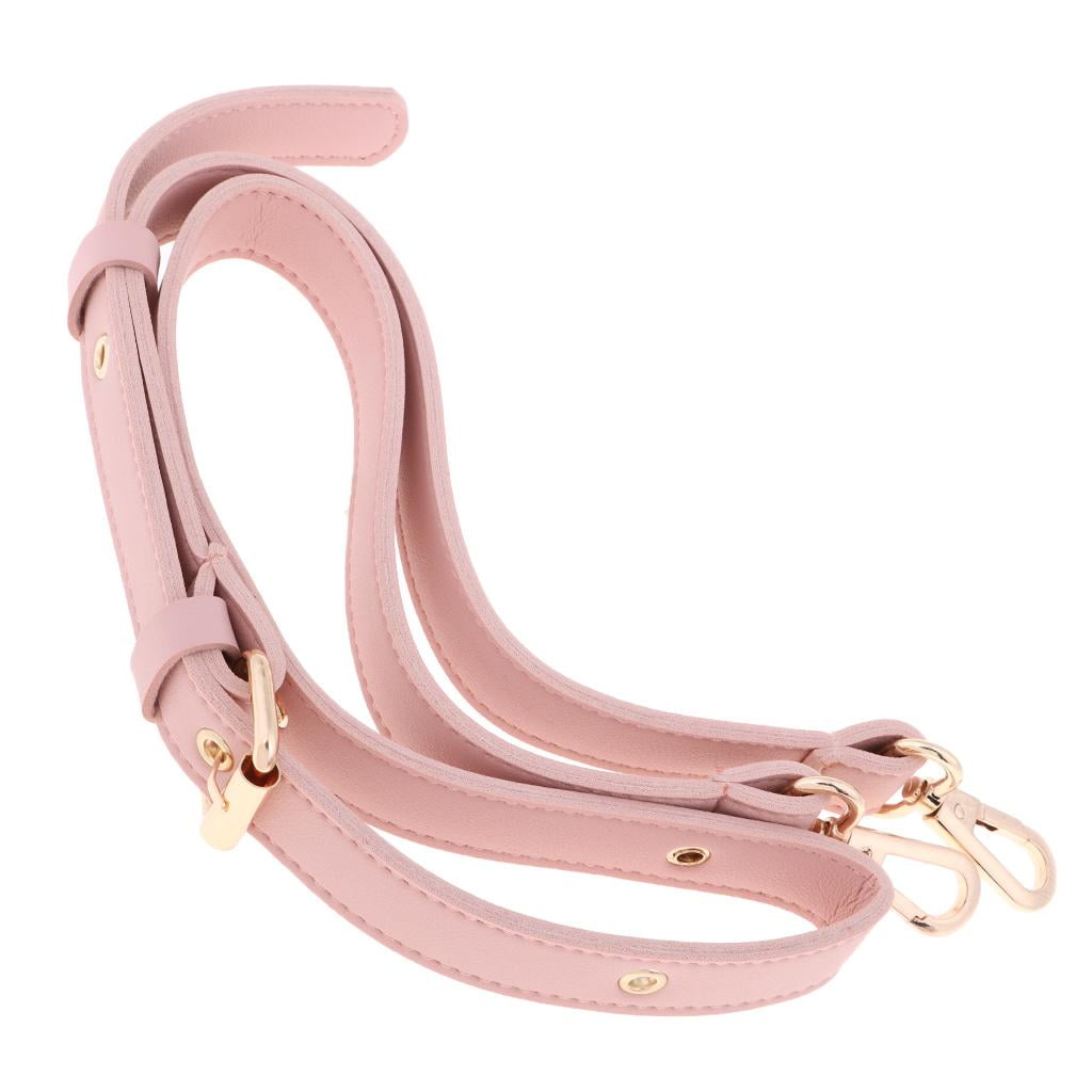 Colaxi Purse Strap Replacement Adjustable Pu Leather Strap For Body Bag Or Handbag Pink As Described Pink