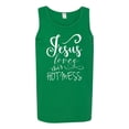 thumbnail image 2 of Wild Bobby, Funny Christian Quote Jesus Loves This Hot Mess, Inspirational/Christian, Men Graphic Tank Top, Kelly, 3XL, 2 of 3