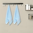 thumbnail image 6 of REGALWOVEN Colorful Striped Pattern 2 Pack Hand Towels, Quick Drying Towel for Bathroom, Travel, Camp Blue 13" x 30", 6 of 7