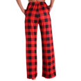 thumbnail image 5 of XuJwPNcy Lounge Pajama Pants Women Summer Fashion Plaid Printed Loungewar Baggy Wide Leg Pj Pants, 5 of 5