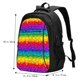 thumbnail image 5 of Fotbe Bright Rainbow Mochila con Estampado y Puerto USB para Hombre y Mujer, Mochila Antirrobo, Mochila de Viaje, Mochila Escolar, Mochila Universitaria, 5 of 7