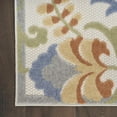 thumbnail image 6 of Nourison Aloha Outdoor Ivory Blue 2' x 6' Area Rug (2x6), 6 of 8