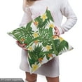 thumbnail image 5 of Ambesonne Tropical Fabric by the Yard Upholstery, Strelitzia Monstera Palm, 5 Yards, White Olive Green, 5 of 5