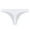 White, variant on successthop Womens Panties Low Rise Coverage Thongs Comfortable Breathable Stretch Solid Plus Size Underwear
