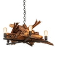 thumbnail image 3 of Meyda Tiffany 201247 Transitional Five Light Chandelier from Driftwood Collection in Natural Wood Finish, 35.00 inches, 3 of 5
