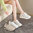 thumbnail image 4 of Lightweight Summer Breathable Sneakers, fashion casual shoes for women, cooling ventilated upper, wear-resistant sole, simple comfy daily footwear for hot weather, 4 of 5
