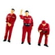 thumbnail image 4 of Figuras de personas de gasolinera en miniatura, 3 piezas, 1/64, esculturas humanas pintadas, regalo de simulación rojo, 4 of 9