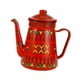 thumbnail image 1 of Cafetera esmaltada, tetera vintage esmaltada, tetera de agua caliente, tetera floral Rojo 1.5L, 1 of 9