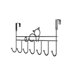 thumbnail image 1 of Estantes para Almacenamiento Ropa Colgante Estante Detrás de la Puerta No Requiere Perforación de Agujeros en el Dormitorio Detrás de la Ropa Colgante Área de Almacenamiento Estantes para Dormitorio, 1 of 6