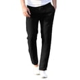 thumbnail image 1 of Lucakuins Pantalones casuales de lino y algodón para hombre, pantalones sueltos de cintura elástica con cordón de color sólido con bolsillos Lucakuins  moda, 1 of 6