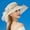 Beige, variant on Women's Oganza Sun Hat Kentucky Derby Church Dress Hat for Tea Party Wedding