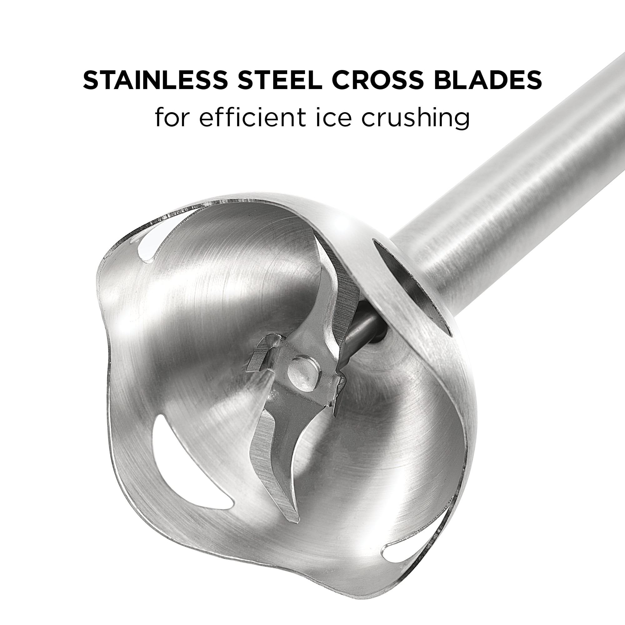 Chefman Immersion Stick Hand Blender, Stainless Steel Blade, 300W, Ivory 