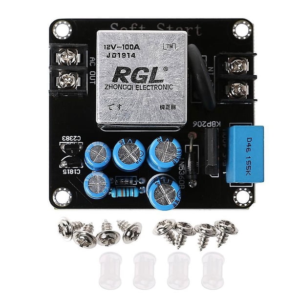 Placa de alimentación de circuito de arranque suave de alta potencia 100a 2200w para amplificador clase A