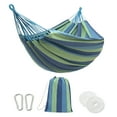 thumbnail image 2 of Clearance! Anckoeil 59"×78.7" Garden Hammocks Comfortable Fabric Hammocks with Tree Straps for Hanging Sturdy Hammocks Up To 660lbs Portable with Travel Bag for Camping Outdoor, 2 of 4
