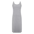 thumbnail image 6 of AHMOMEI Womens Nightgown Soft Sleeveless Wide Strap Sleepwear Casual Loose Full Slip Under Dress Summer Clothes Light Gray XL, 6 of 8