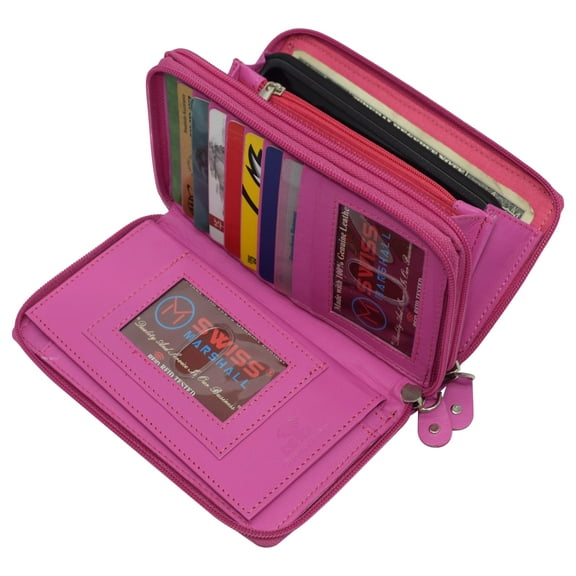 Marshal Wallet Unisex Zipper Wallet, Pink