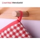 thumbnail image 5 of Guantes para horno, guantes para agarraderas, guantes para hornear agarraderas, adecuados para cocinar, hornear, asar a la parrilla, agarraderas, 1 par, regalo para mujeres y chef Namotu LN-2191-4, 5 of 7