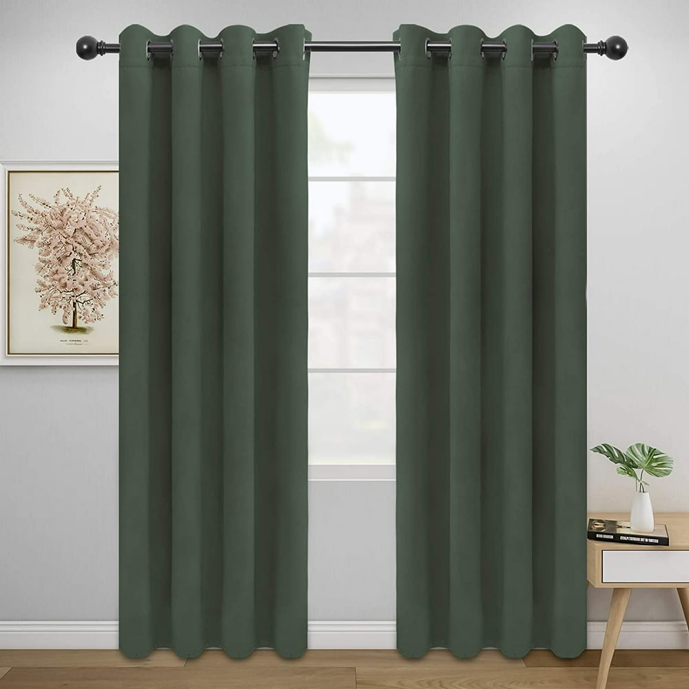 EasyGoing Thermal Insulated Blackout Curtains for Bedroom, Set of 2