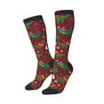 thumbnail image 2 of Fotbe Dinosaur Christmas Happy New Year print Women's Men's Novelty Crew Socks Cotton Socks Knee High Socks for Walking,Running,Nurses,Pregnancy, 2 of 9