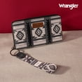 thumbnail image 6 of Wrangler Wristlet Western Wallet Boho Aztec Credit Card Holder for Women, Black, 6 of 7
