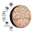 thumbnail image 4 of Fotbe Indian Paisley 1 Funda de Llanta de Repuesto con Estampado, Engrosada, Ajuste Universal para Jeep, Remolque, RV, SUV, Camión-14 inch, 4 of 6