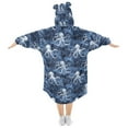 thumbnail image 2 of joogoo Wearable Blanket Hoodie for Cartoon Octopus Blue Flannel Sherpa Pocket 3-14 YR S, 2 of 7