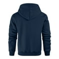 thumbnail image 4 of LWavelet Men's Quarter Zip Hoodie with Utility Pockets - Casual Everyday Fall Winter Pullover Navy 2XL, 4 of 6