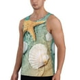 thumbnail image 2 of Salouo Starfish And Seashell for Men's Tank Tops,Sleeveless Muscle Shirts for Men Quick Dry Workout Tank Top Gym Muscle Tee Fitness Bodybuilding Sleeveless T Shirt-Medium, 2 of 7
